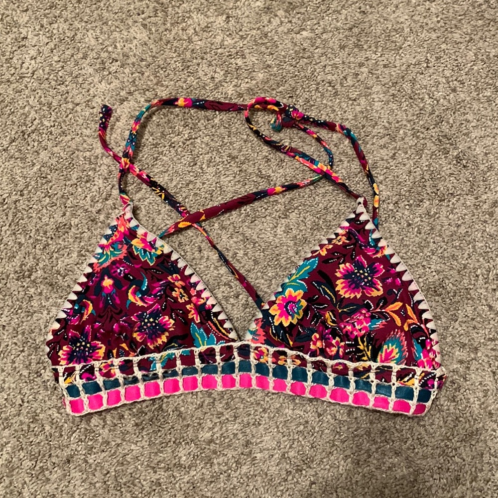 Floral boho bikini top 🌺 bathing suit